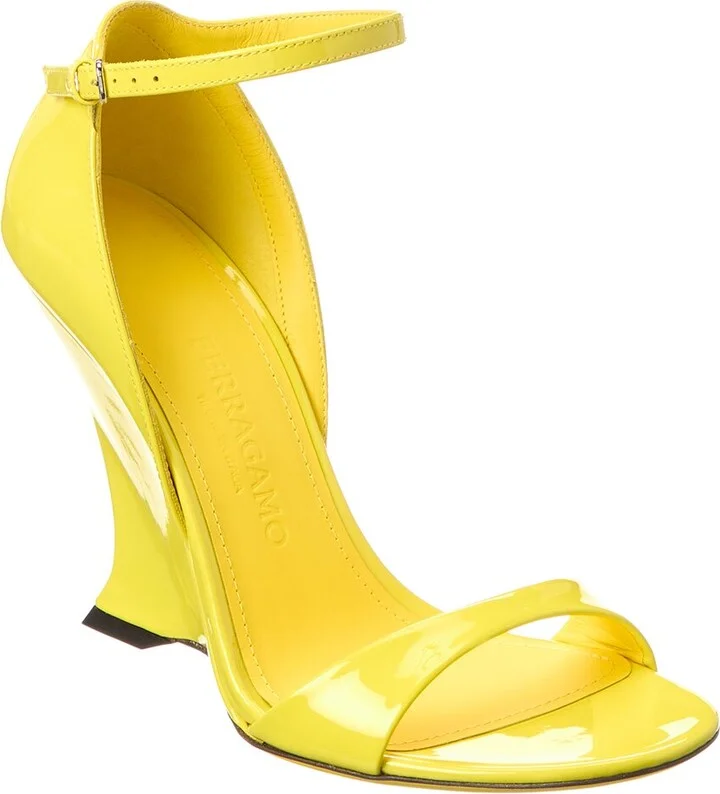 Ferragamo Vidette Patent Sandal
