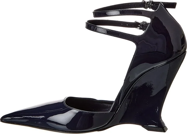 Ferragamo Vidya Patent Wedge Pump - Image 2