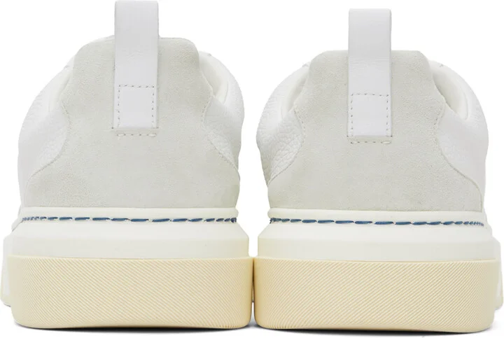 Ferragamo White Leather Sneakers - Image 2