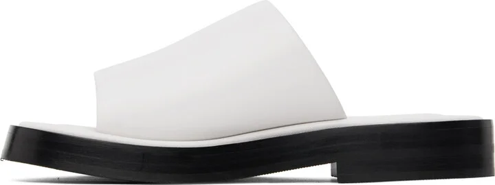 Ferragamo White Single-Band Sandals - Image 3