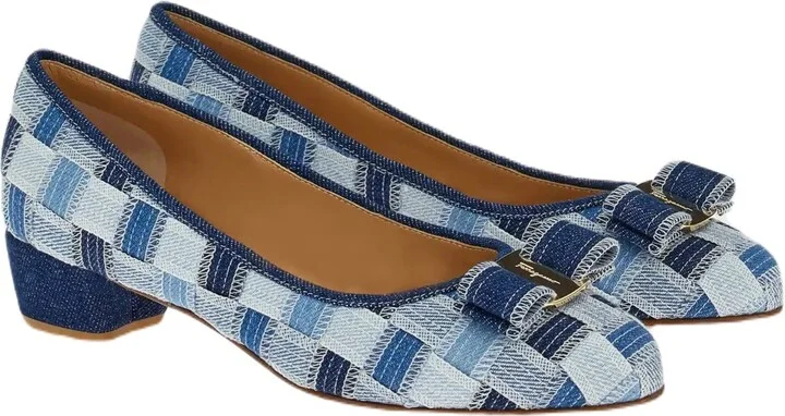 Ferragamo Wo Varina Women's Pumps Blue