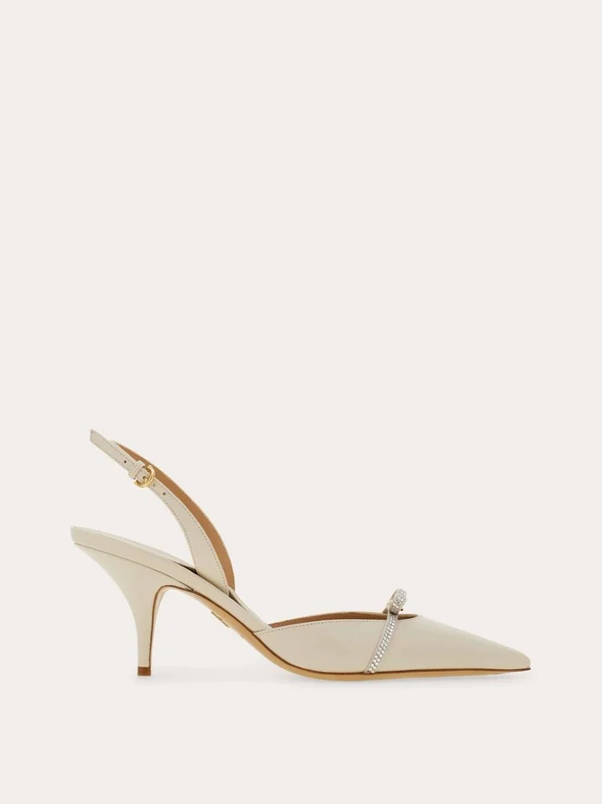 Ferragamo Women Bridal - Slingback with mini bow White