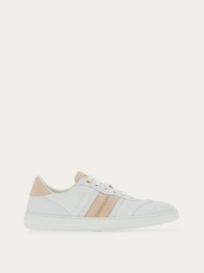 Ferragamo Women Low-top sneaker with logo Beige