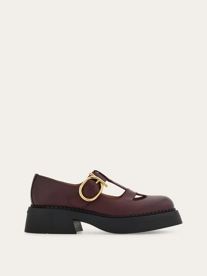 Ferragamo Women Mary Jane loafer Red
