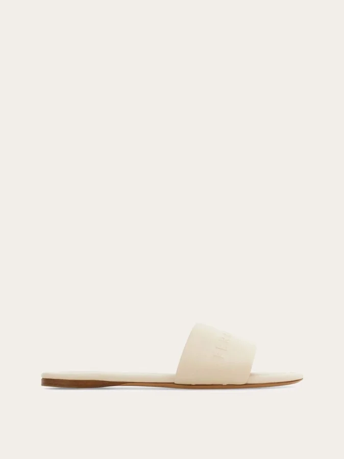 Ferragamo Women Slide with logo White