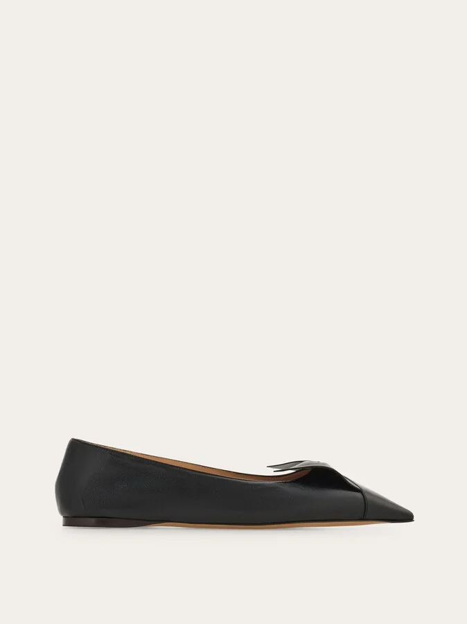 Ferragamo Women Soft bow ballet flat Black