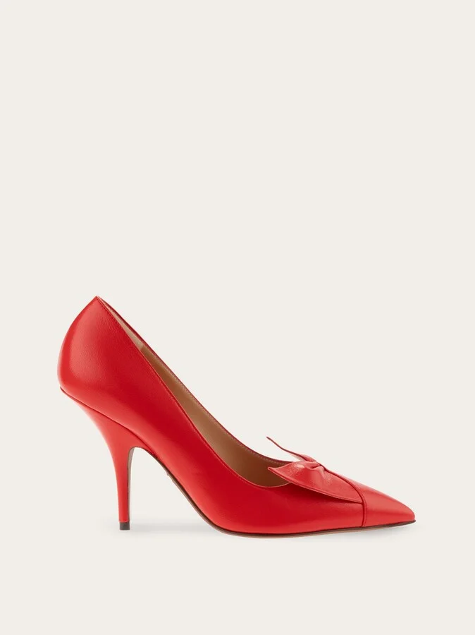 Ferragamo Women Soft bow pump Green