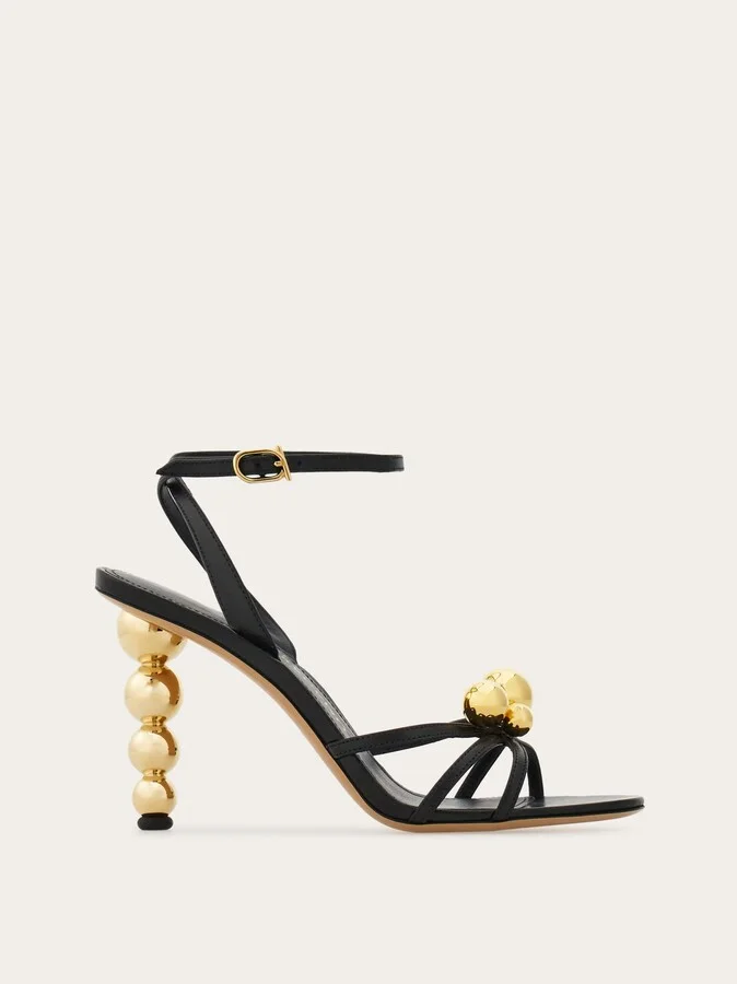Ferragamo Women Spherical heel sandal Black