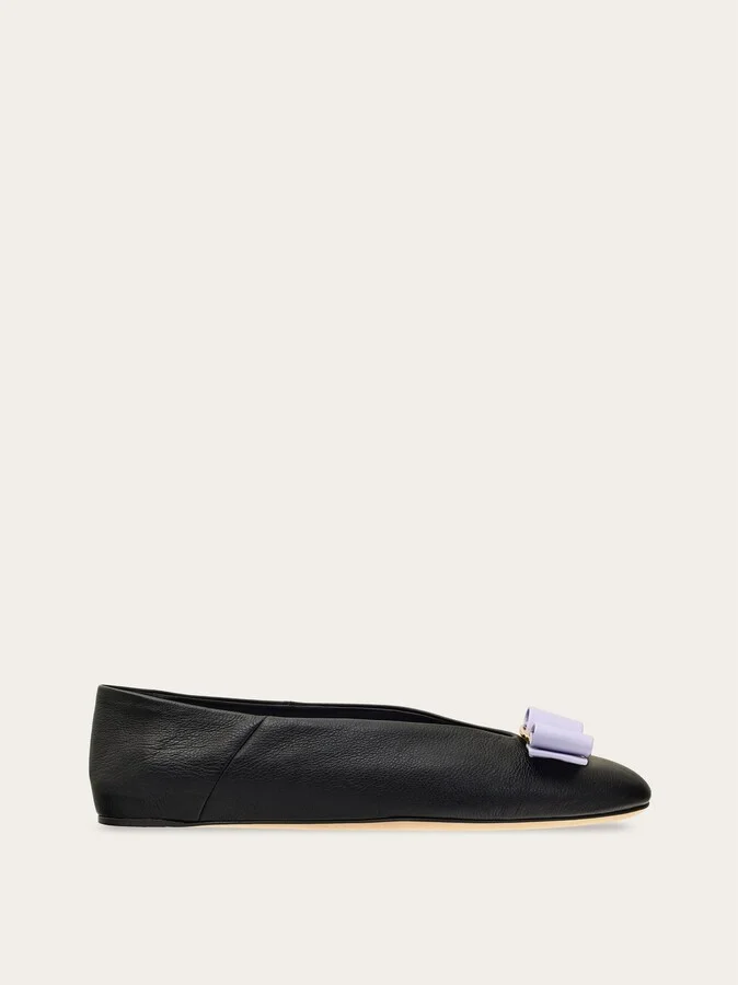 Ferragamo Women Vara bow ballet flat Black