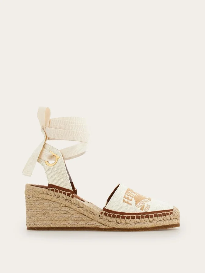 Ferragamo Women Wedge espadrille Beige