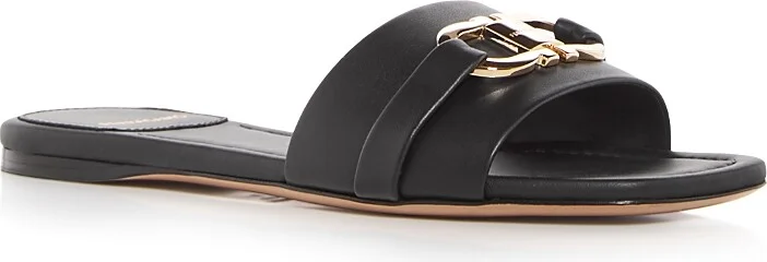 Ferragamo Women's Leah Gancini Slide Sandals