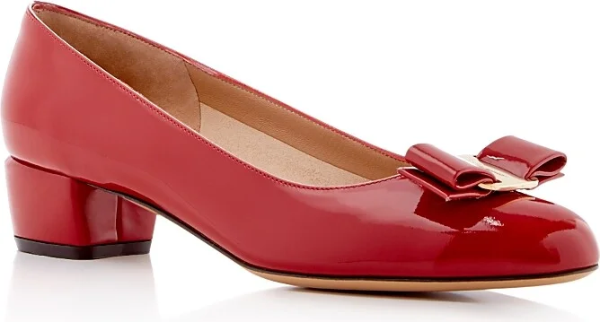 Ferragamo Women's Vara Leather Pumps
