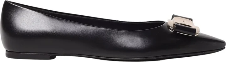Ferragamo Zea Leather Ballerina Flat - Image 2