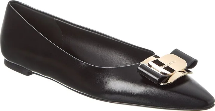 Ferragamo Zea Leather Flat