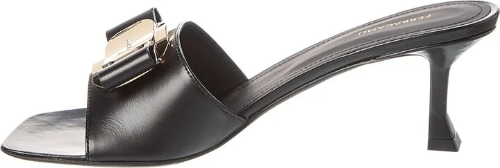 Ferragamo Zelie Leather Sandal - Image 2
