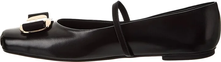 Ferragamo Zina Leather Flat - Image 2