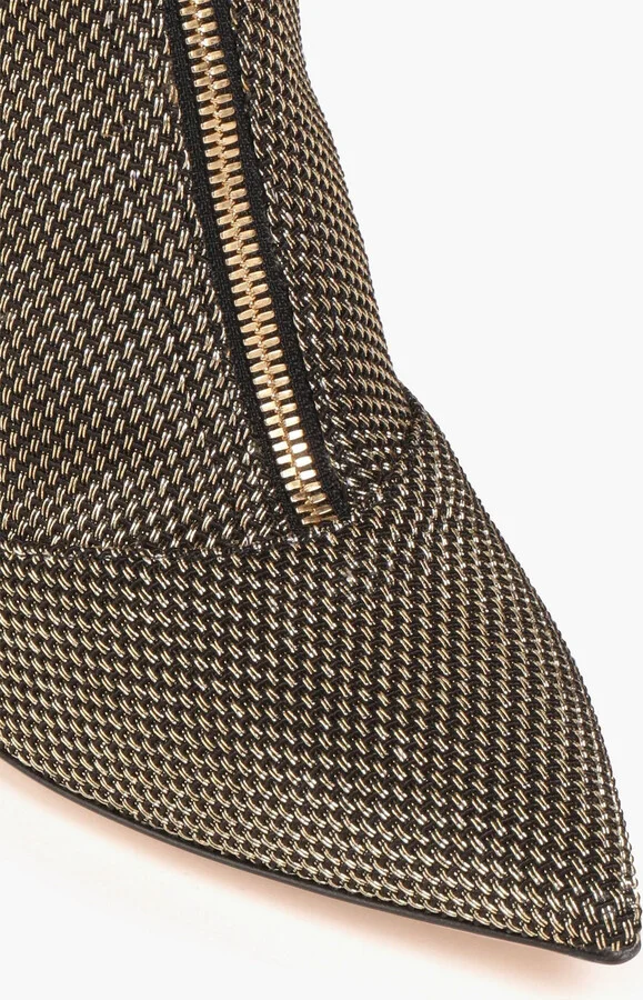 Ferrer metallic stretch-knit sock boots - Image 4