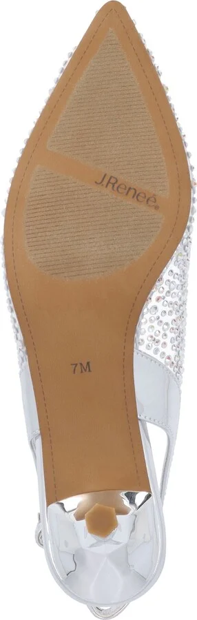 Ferryanne Slingback Pointed Toe Kitten Heel Pump - Image 6