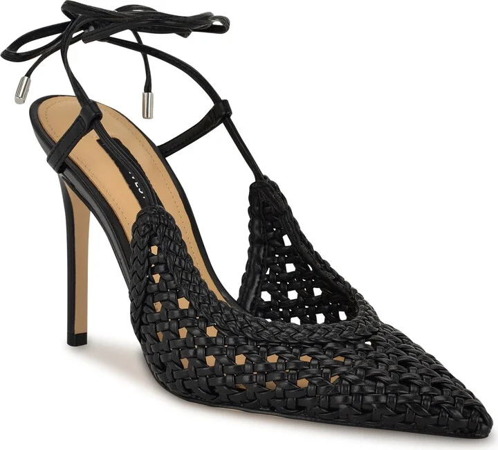 Fessla Ankle Wrap Pointed Toe Pump