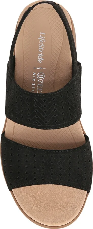 Festive Slingback Platform Wedge Sandal - Wide Width Available - Image 5