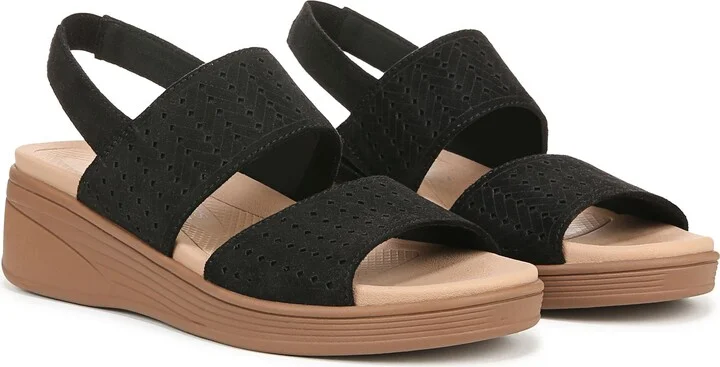 Festive Slingback Platform Wedge Sandal - Wide Width Available - Image 8