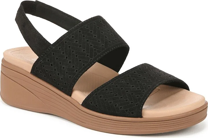 Festive Slingback Platform Wedge Sandal - Wide Width Available