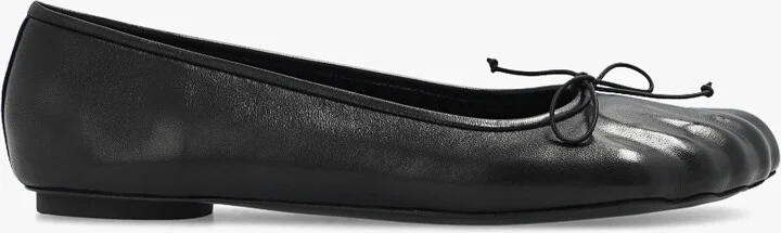 ‘Fetish’ Ballet Flats, , - Black