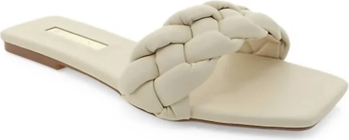 Feyre Braided Sandal In Bone