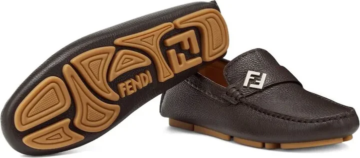 FF-detail leather loafers - Image 2