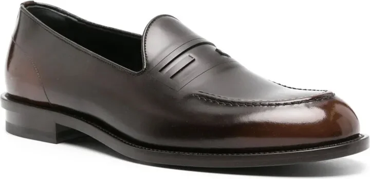 FF-embossed patent leather loafers - Image 2