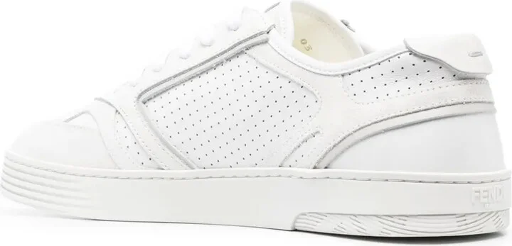 FF-embroidered lace-up sneakers - Image 3