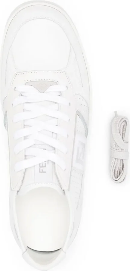 FF-embroidered lace-up sneakers - Image 4