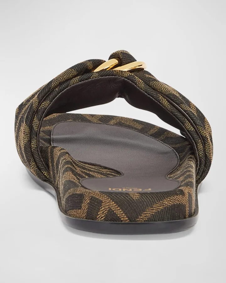 FF Jacquard Flat Slides - Image 2