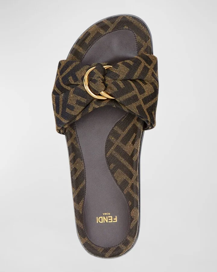 FF Jacquard Flat Slides - Image 8