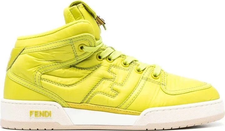 FF logo-embroidered high-top sneakers
