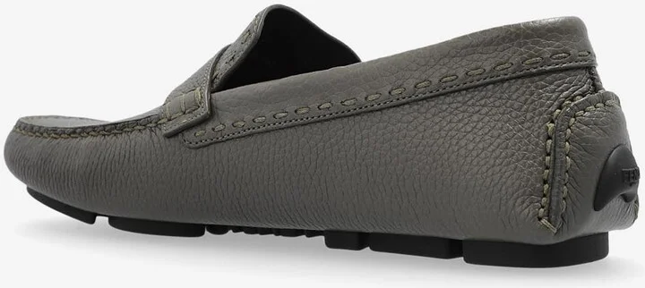 FF Squared Grained Leather Loafers - Image 2