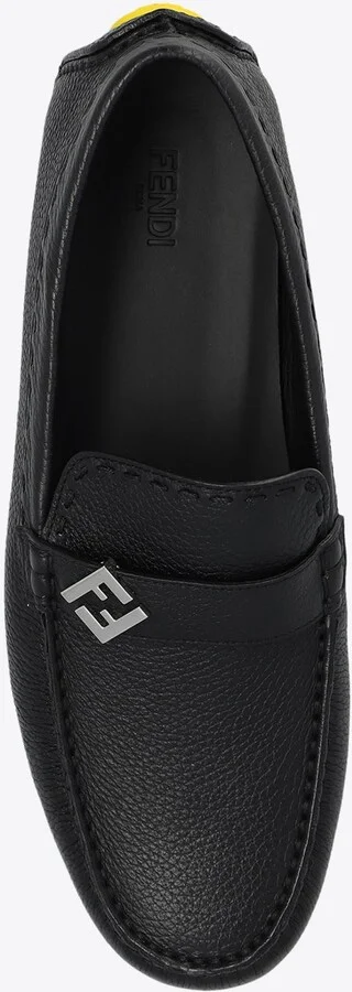 FF Squared Leather Loafers - Image 3