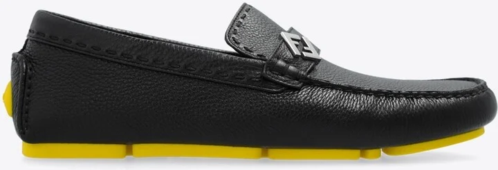 FF Squared Leather Loafers