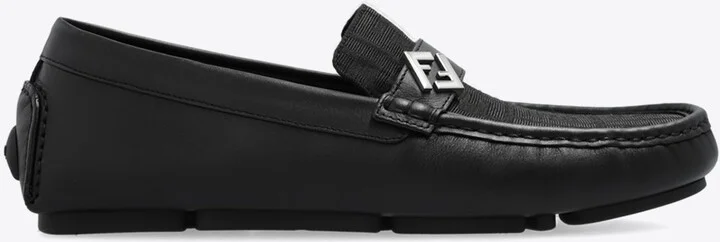FF Squared Leather Loafers
