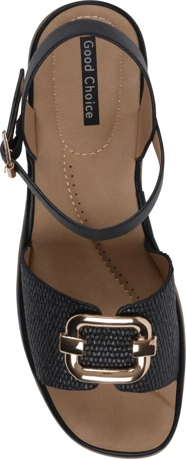 Fia Buckle Wedge Sandal - Image 4