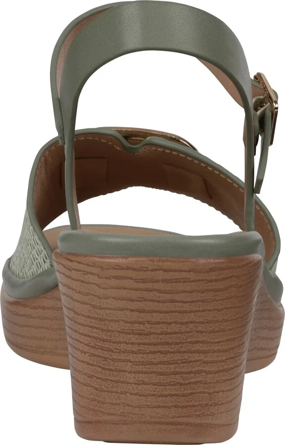 Fia Buckle Wedge Sandal - Image 10