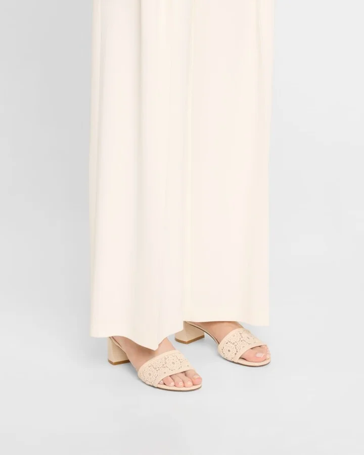 Fia Cotton Block-Heel Slide Sandals - Image 10