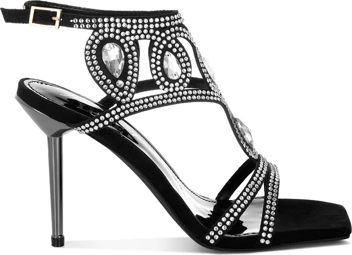 Fialka Crystal Embellished Stiletto Sandal - Image 4