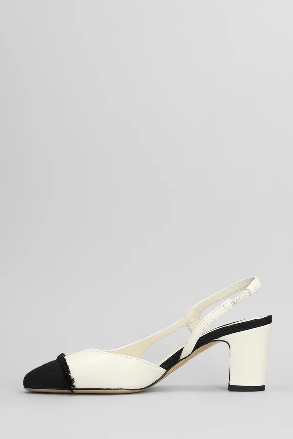 Ficus Pumps In Beige Leather - Image 3