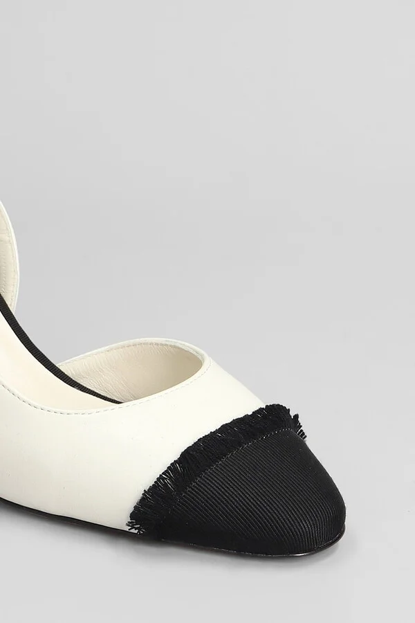 Ficus Pumps In Beige Leather - Image 5