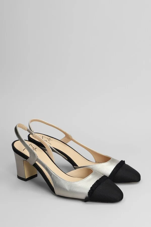 Ficus Pumps In Gunmetal Leather - Image 2