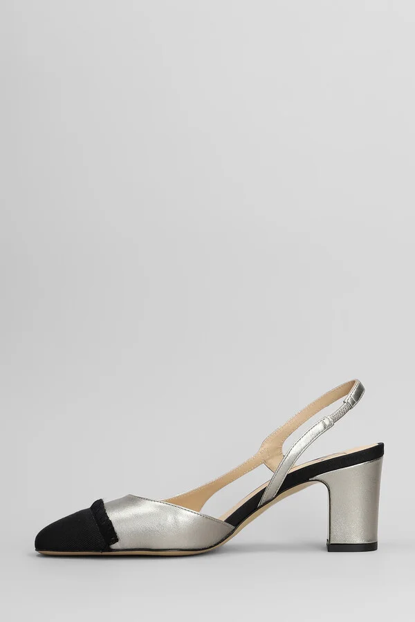 Ficus Pumps In Gunmetal Leather - Image 3