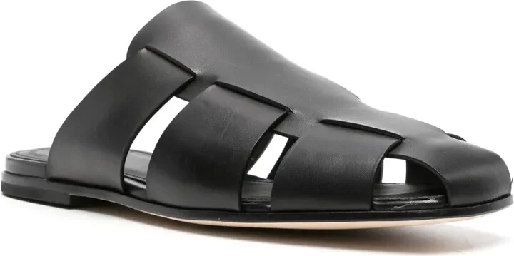 Fidel leather caged slides - Image 2
