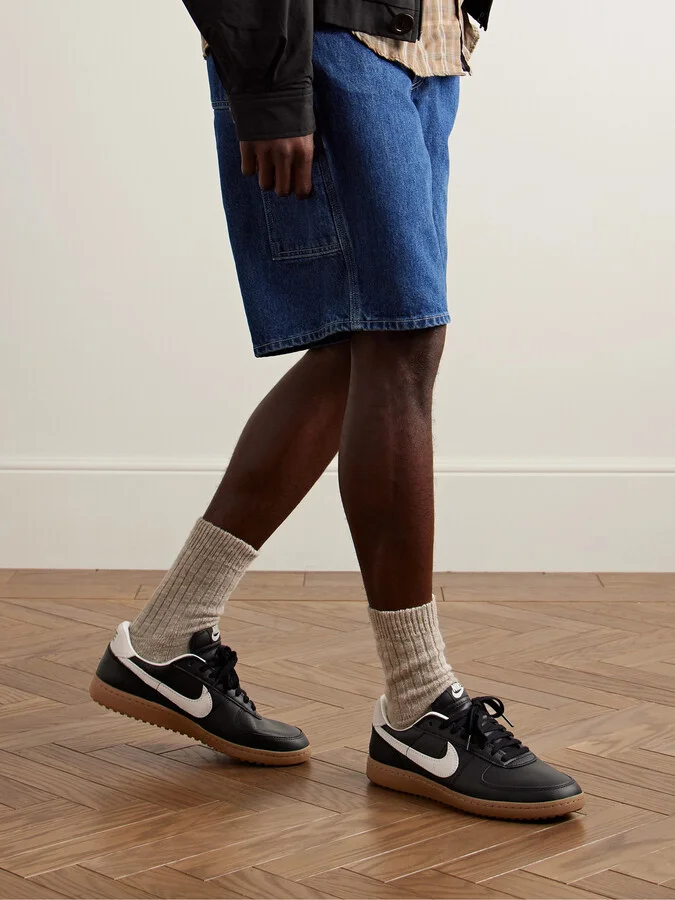 Field General 82 SP Suede-Trimmed Perforated-Leather Sneakers - Image 2