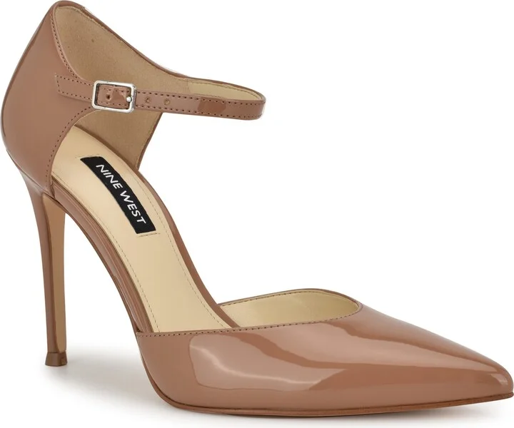 Fiere Ankle Strap Pointed Toe Pump